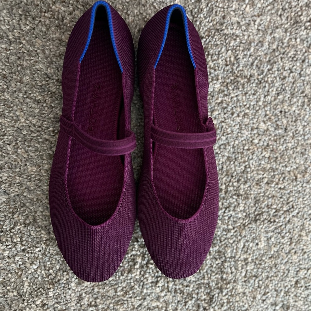 NEW Rothy's Plum Mary Jane Flats